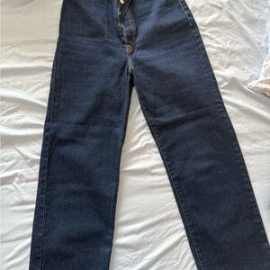 Levi's ribcage straight Dark Blue Denim Jeans